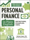 Imagen de portada para Personal Finance in Plain English